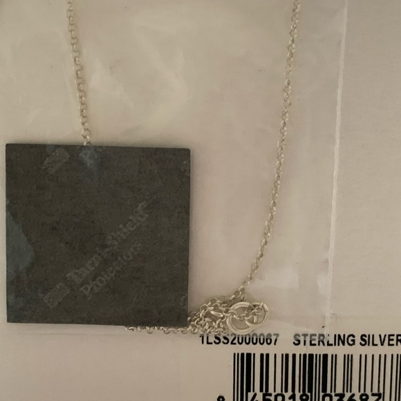 DOGEARED STERLING SILVER 18” LONG CHAIN “YOU ARE LOVED” NEW ON BOARD - Picture 8 of 9